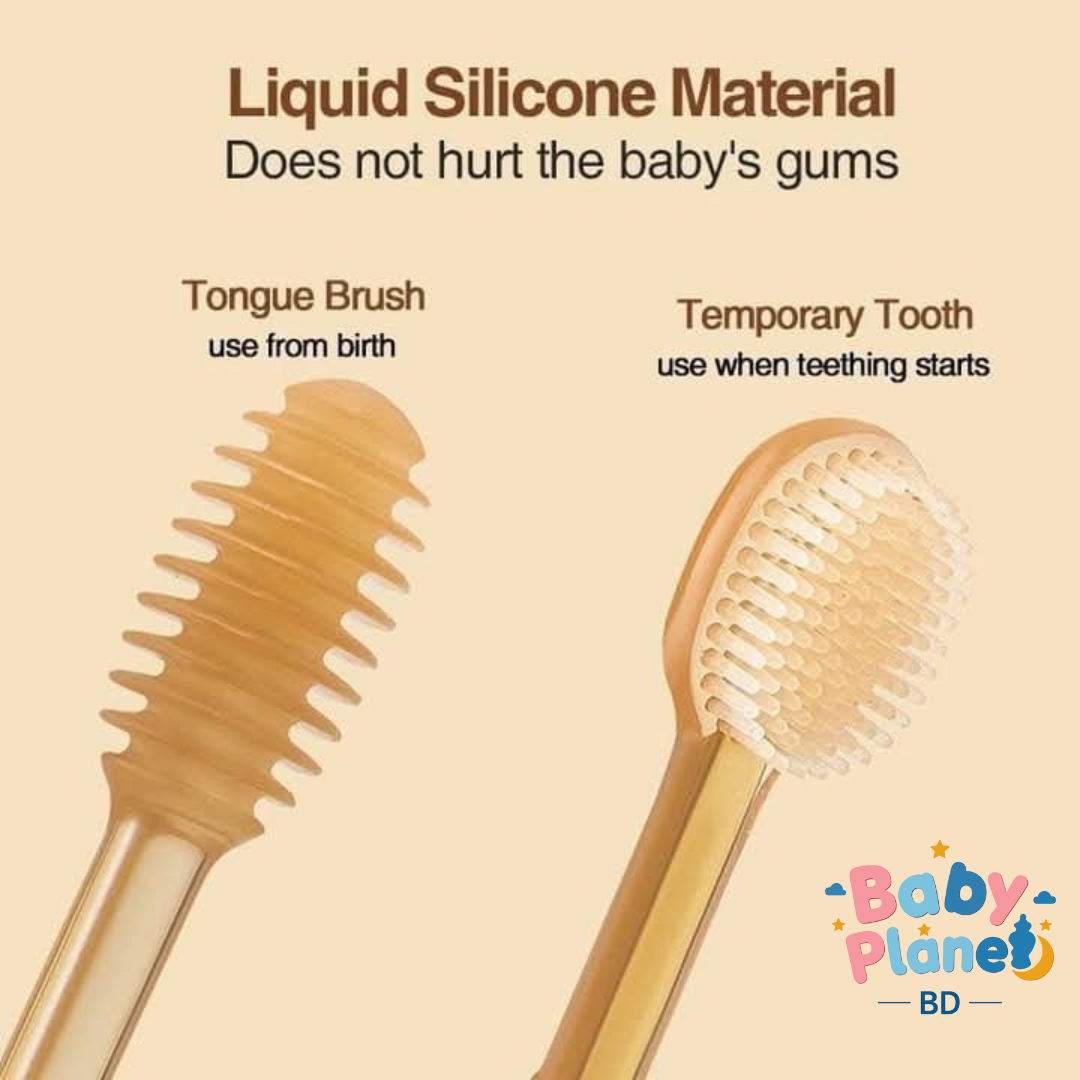 Soft Silicone Baby Toothbrush Set 